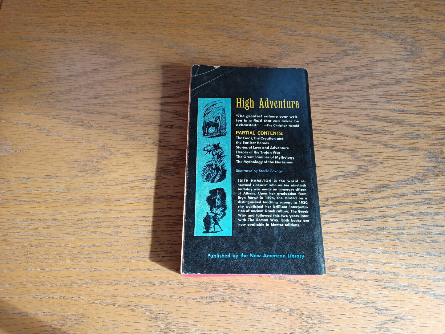 Mythology Edith Hamilton 1961 Paperback Mentor New American Library