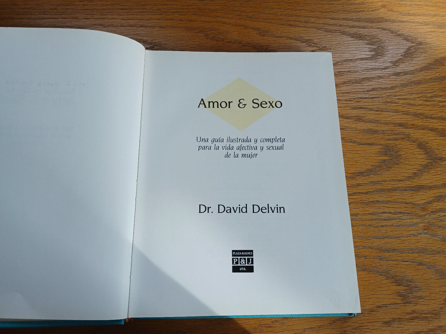 Amor & Sexo Dr David Delvin 1985 Hardcover Spanish Plaza & Janes