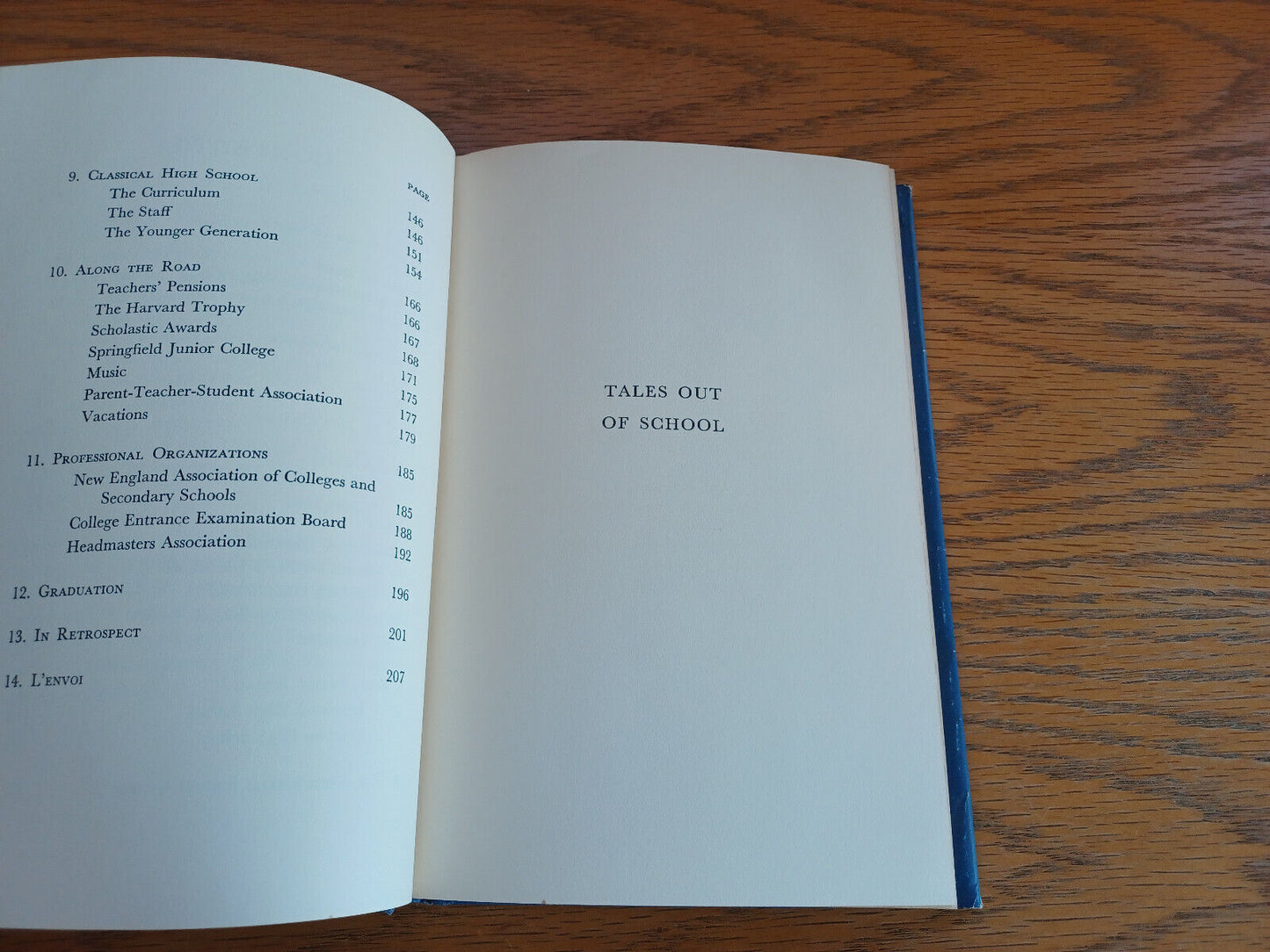 Tales Out of School Yankee Schoolmaster 1960 Signed Springfield Classical High S