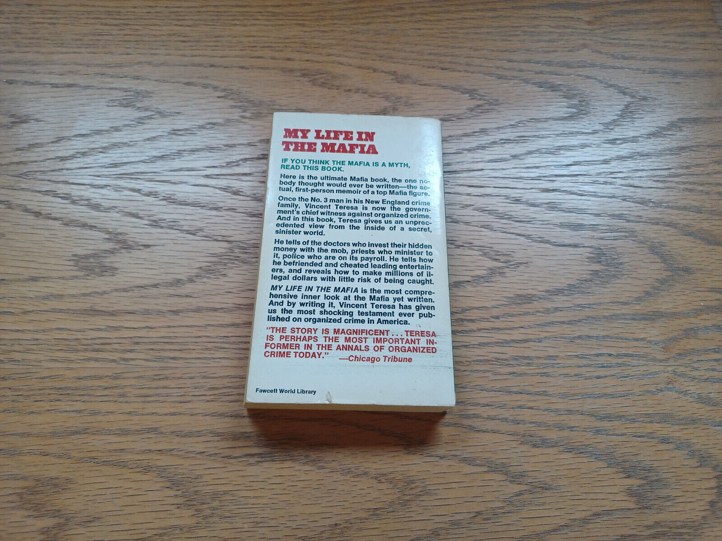 My Life In The Mafia By Vincent Teresa 1974