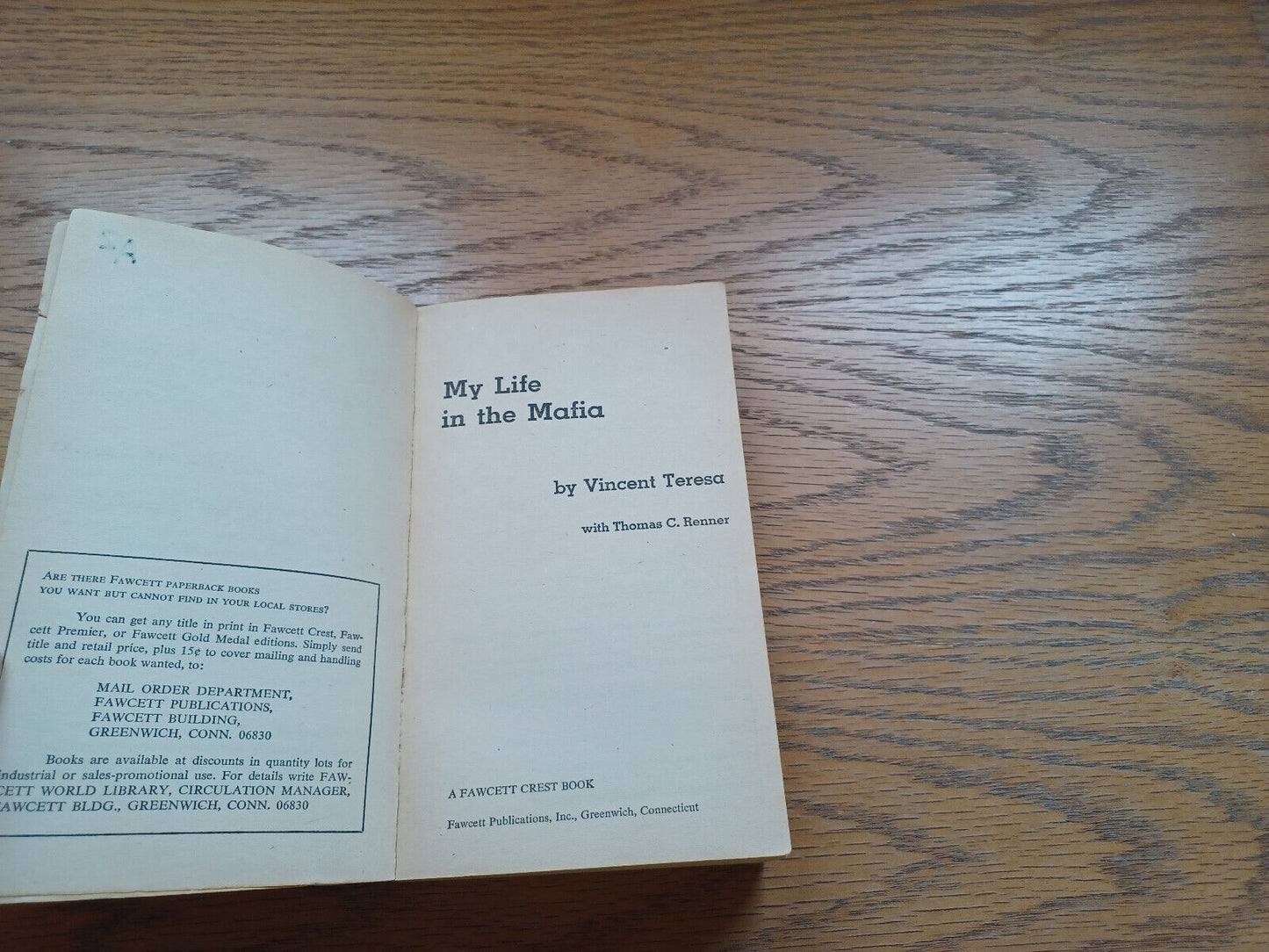 My Life In The Mafia By Vincent Teresa 1974