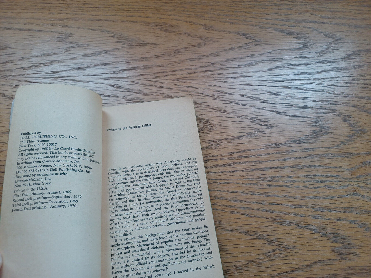 A Small Town In Germany By John Le Carre 1970