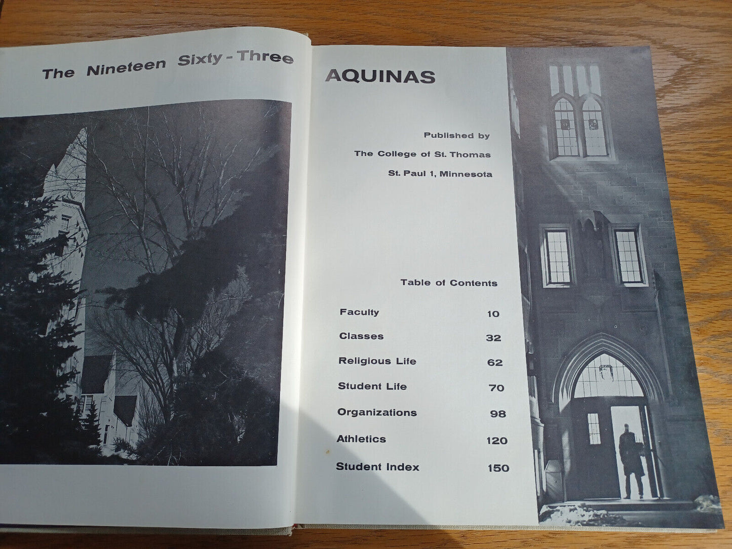 Aquinas College of St Thomas 1963 Yearbook St Paul Minnesota Hardcover