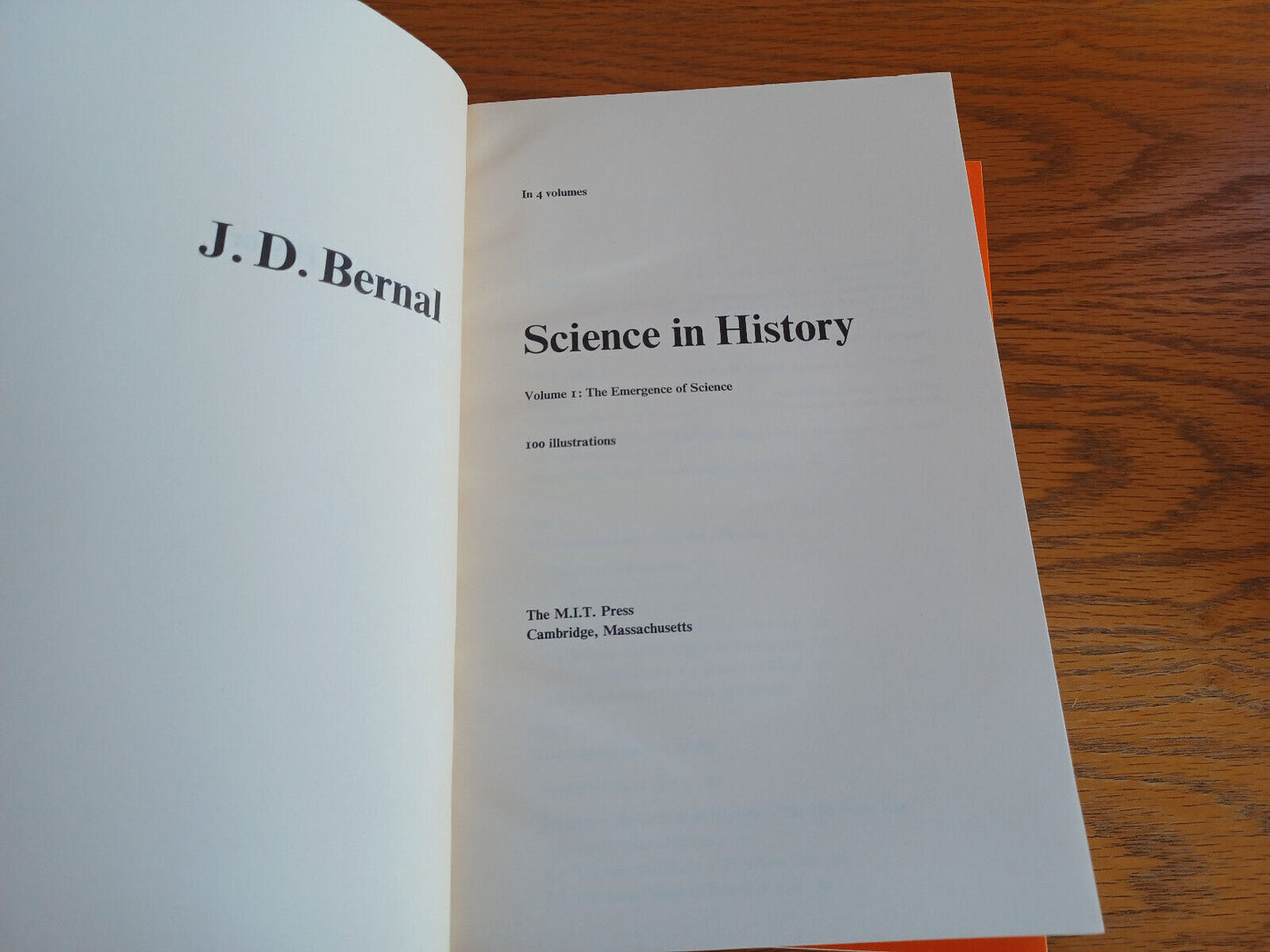 Science in History J D Bernal 1971 MIT Press