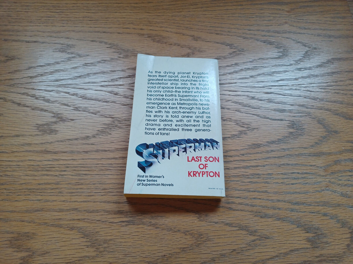 Superman Last Son Of Krypton By Elliot Maggin 1978