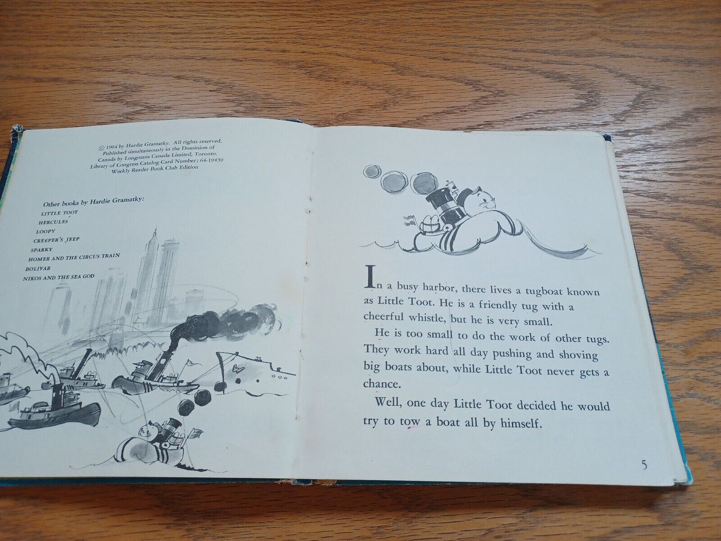 Little Toot On The Thames By Hardie Gramatky 1964