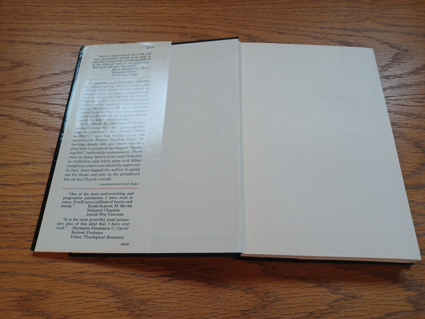 A Modern Priest Looks At His Outdated Church 1967 Dust Jacket