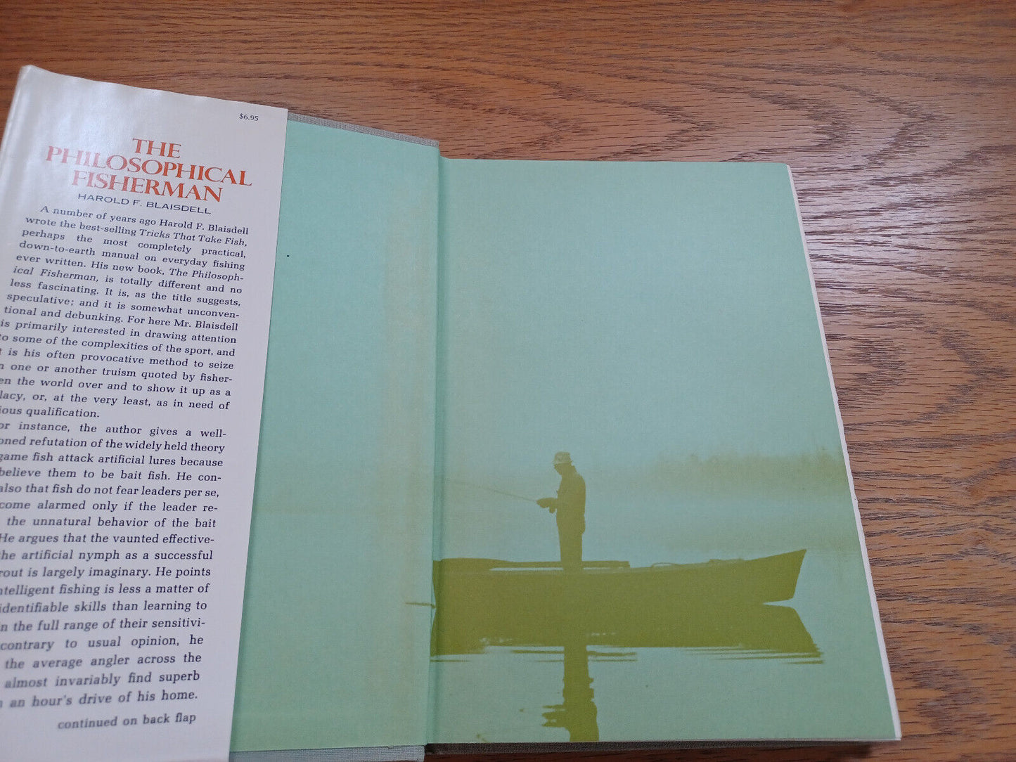 The Philosophical Fisherman By Harold Blaisdell 1969 Dust Jacket First Edition