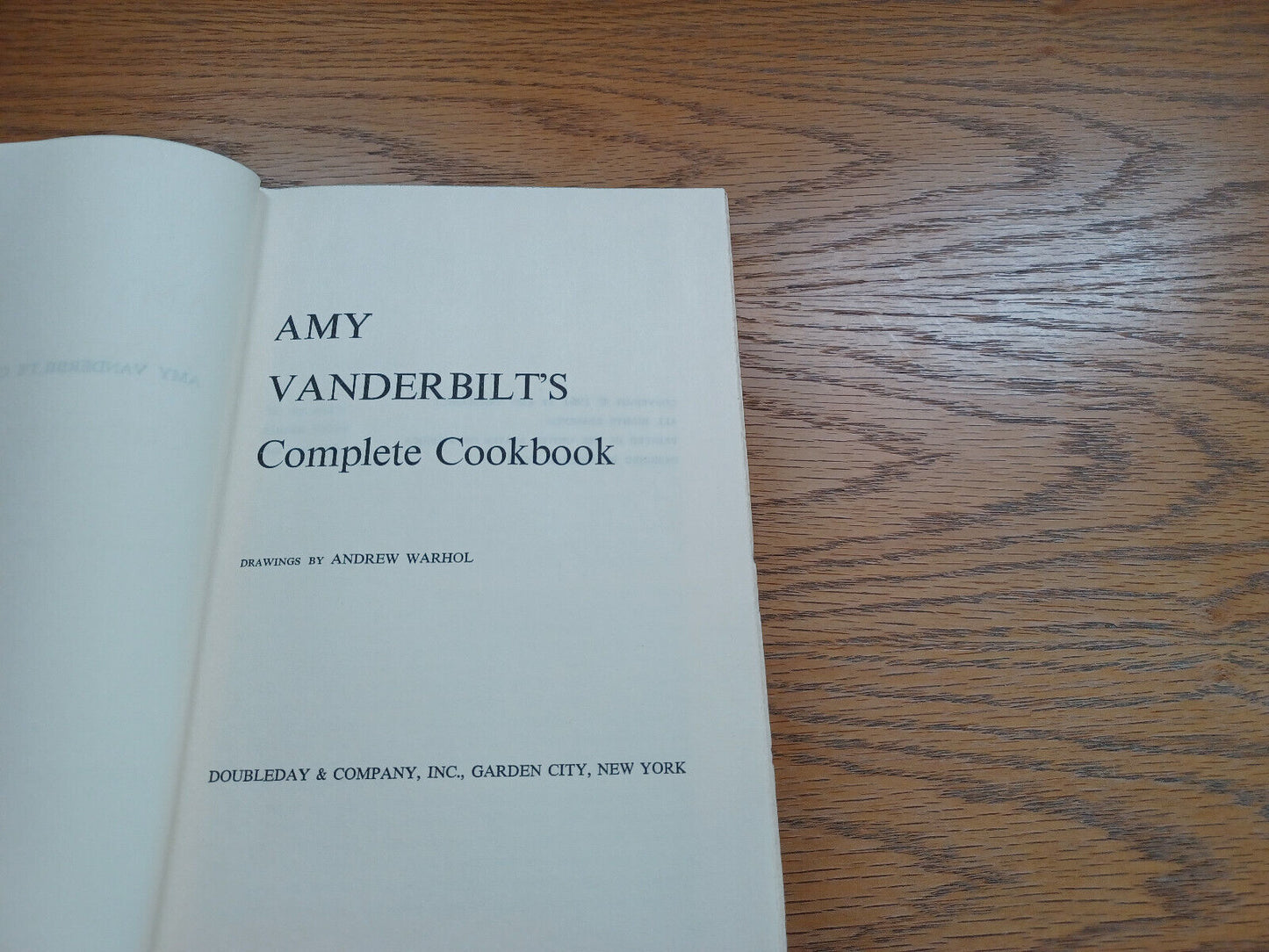 Amy Vanderbilts Complete Cookbook 1961