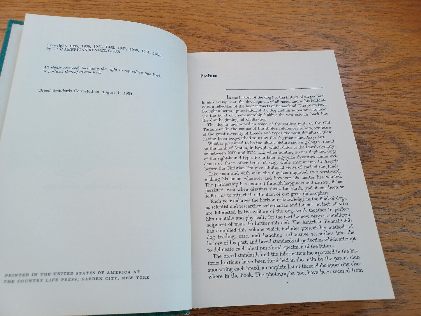 The Complete Dog Book By The American Kennel Club 1954