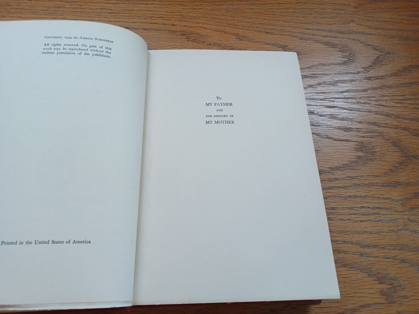 You And Heredity By Amram Scheinfeld 1939