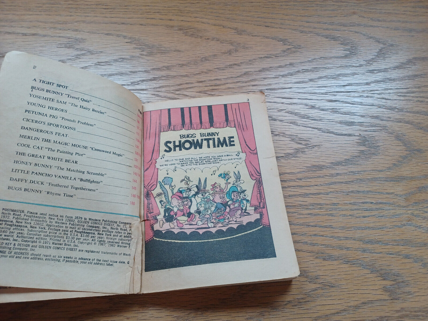 Golden Comics Digest Bugs Bunny Showtime 1972 Number 21
