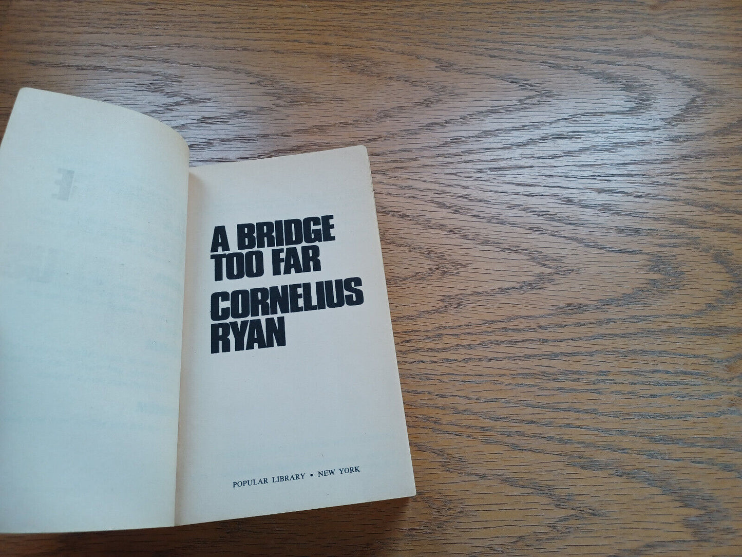A Bridge Too Far Cornelius Ryan 1974