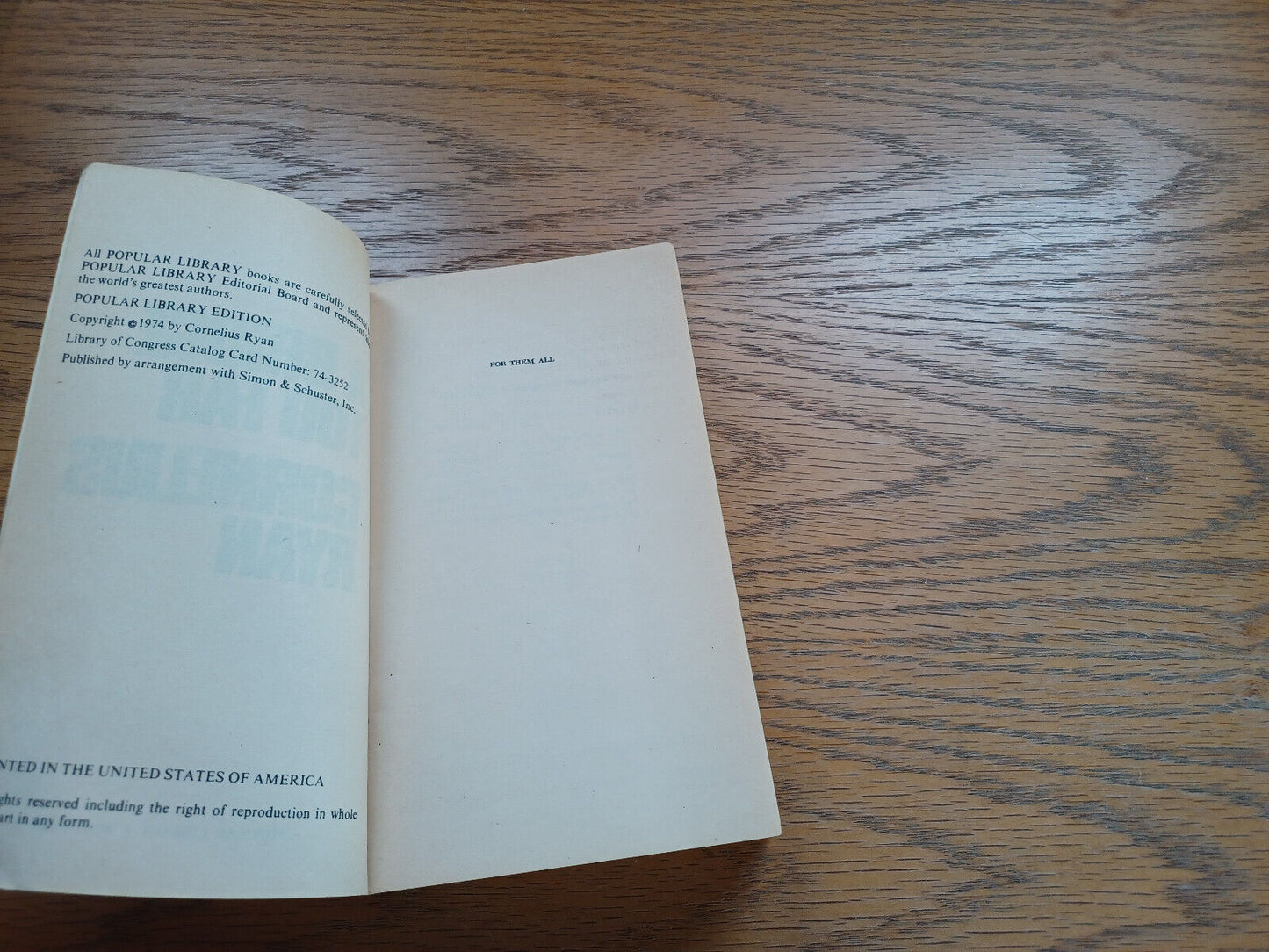 A Bridge Too Far Cornelius Ryan 1974
