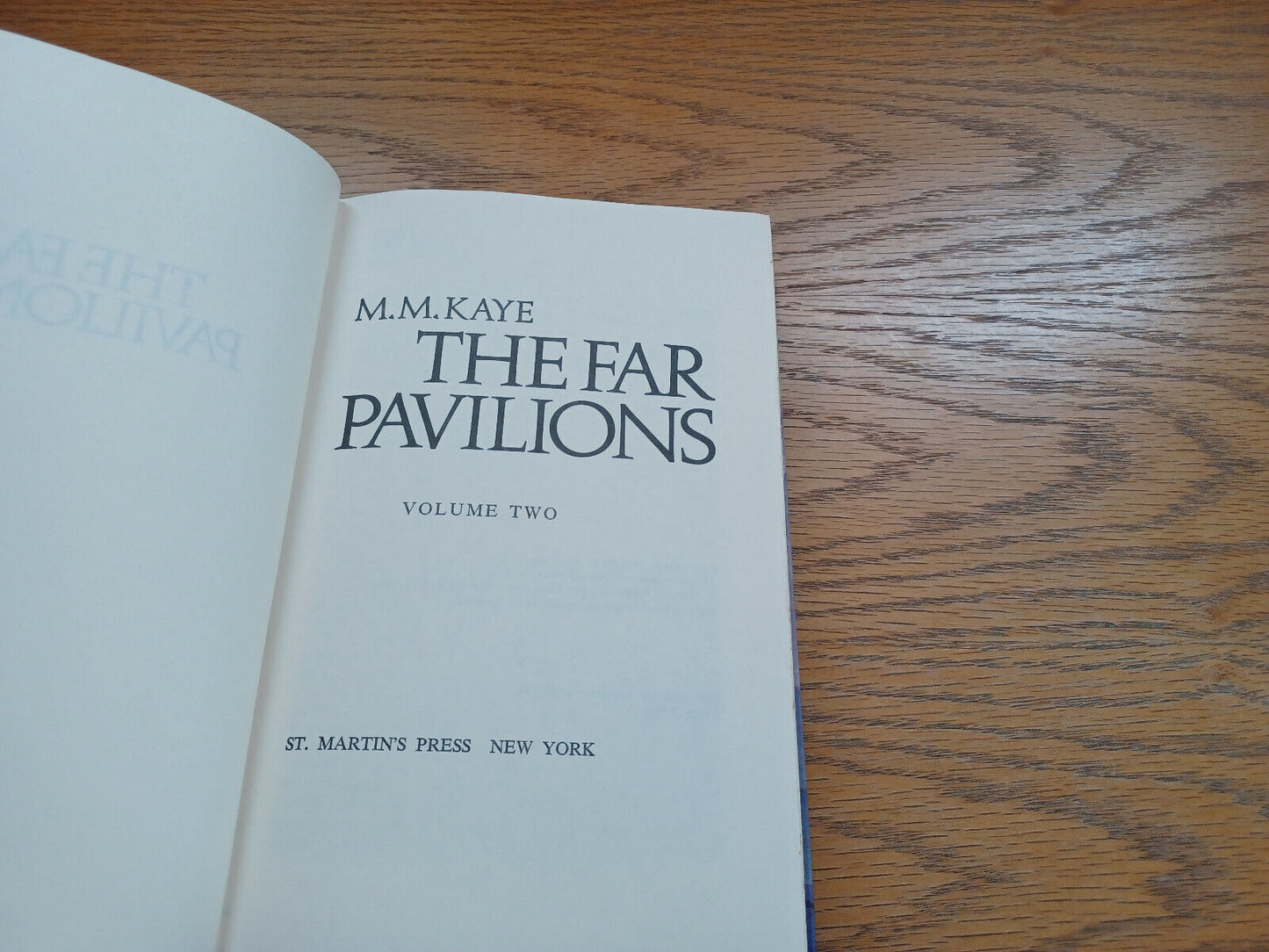 The Far Pavilions By M M Kaye Volume Two 1978 Dust Jacket