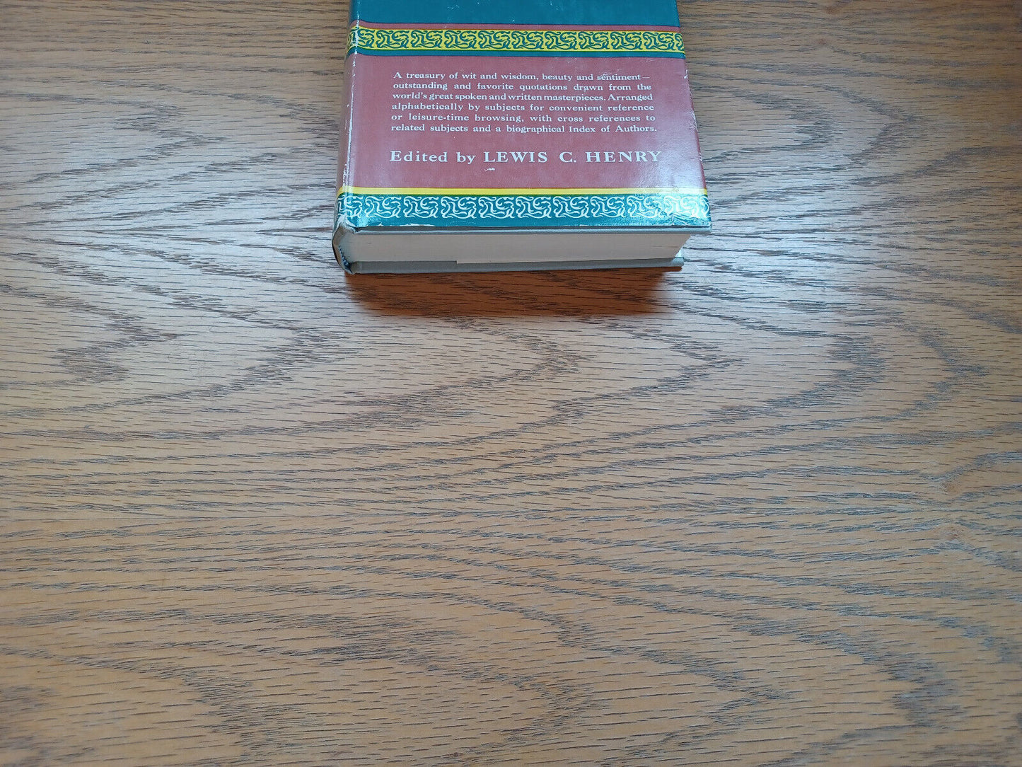 Five Thousand Quotations For All Occasions By Lewis Henry 1952 Dust Jacket