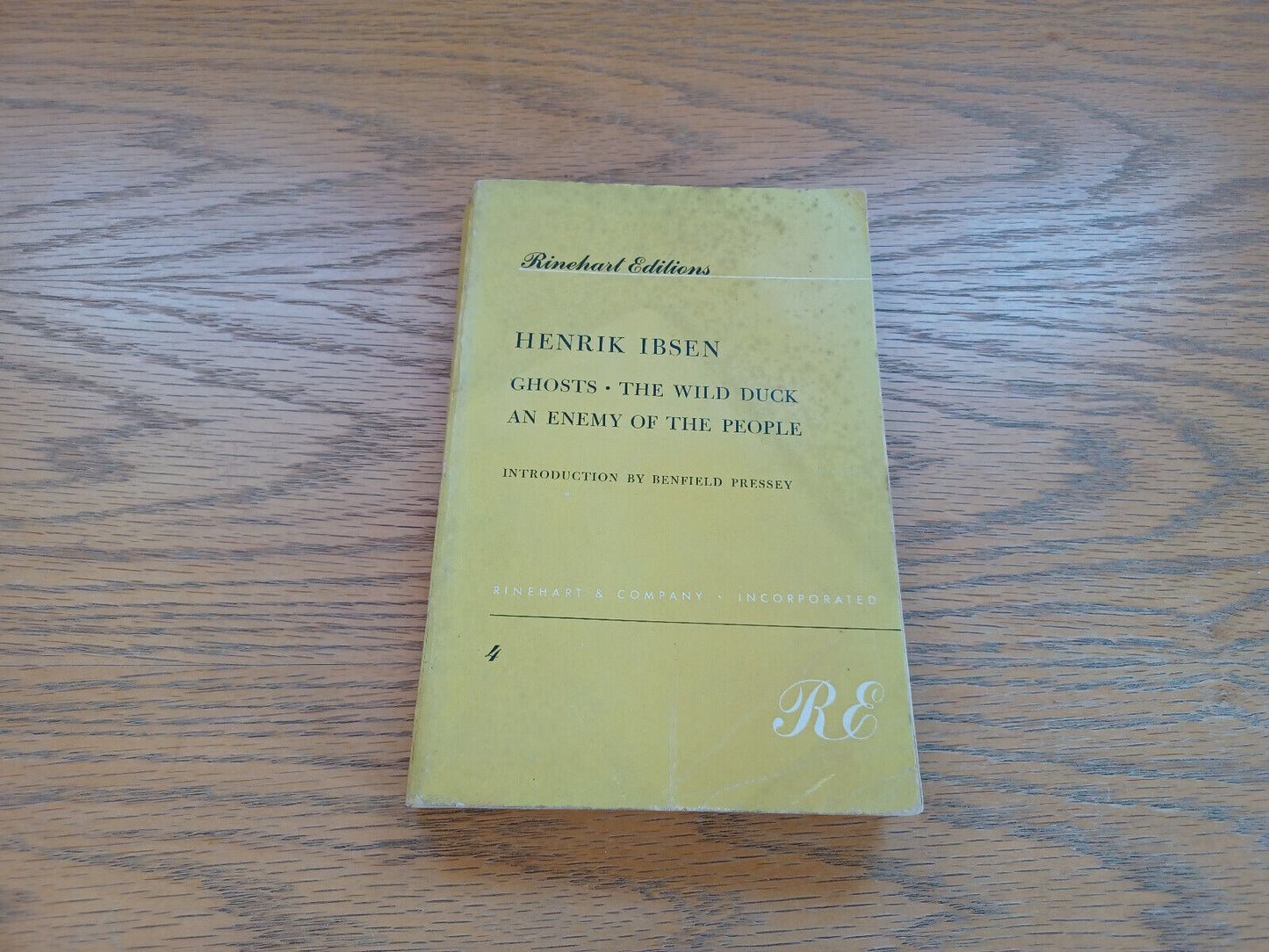 Ghosts An Enemy Of The People The Wild Duck By Henrik Ibsen 1952
