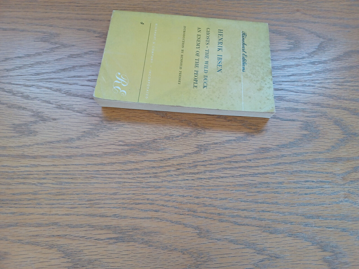 Ghosts An Enemy Of The People The Wild Duck By Henrik Ibsen 1952