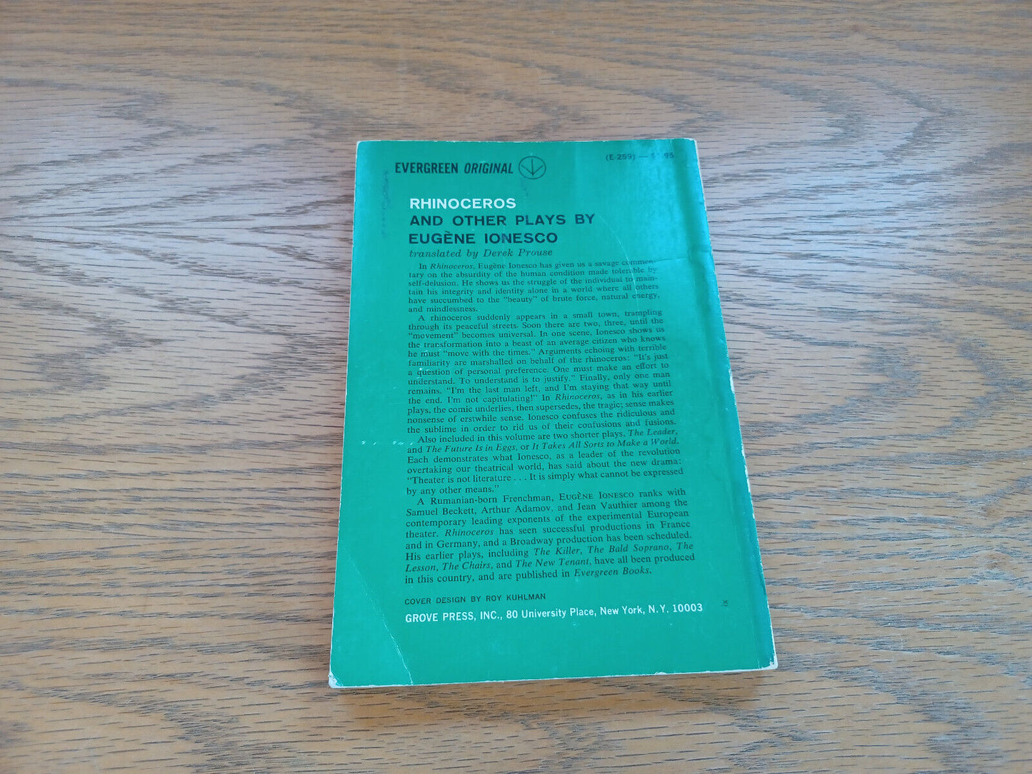 Rhinoceros By Ionesco 1960