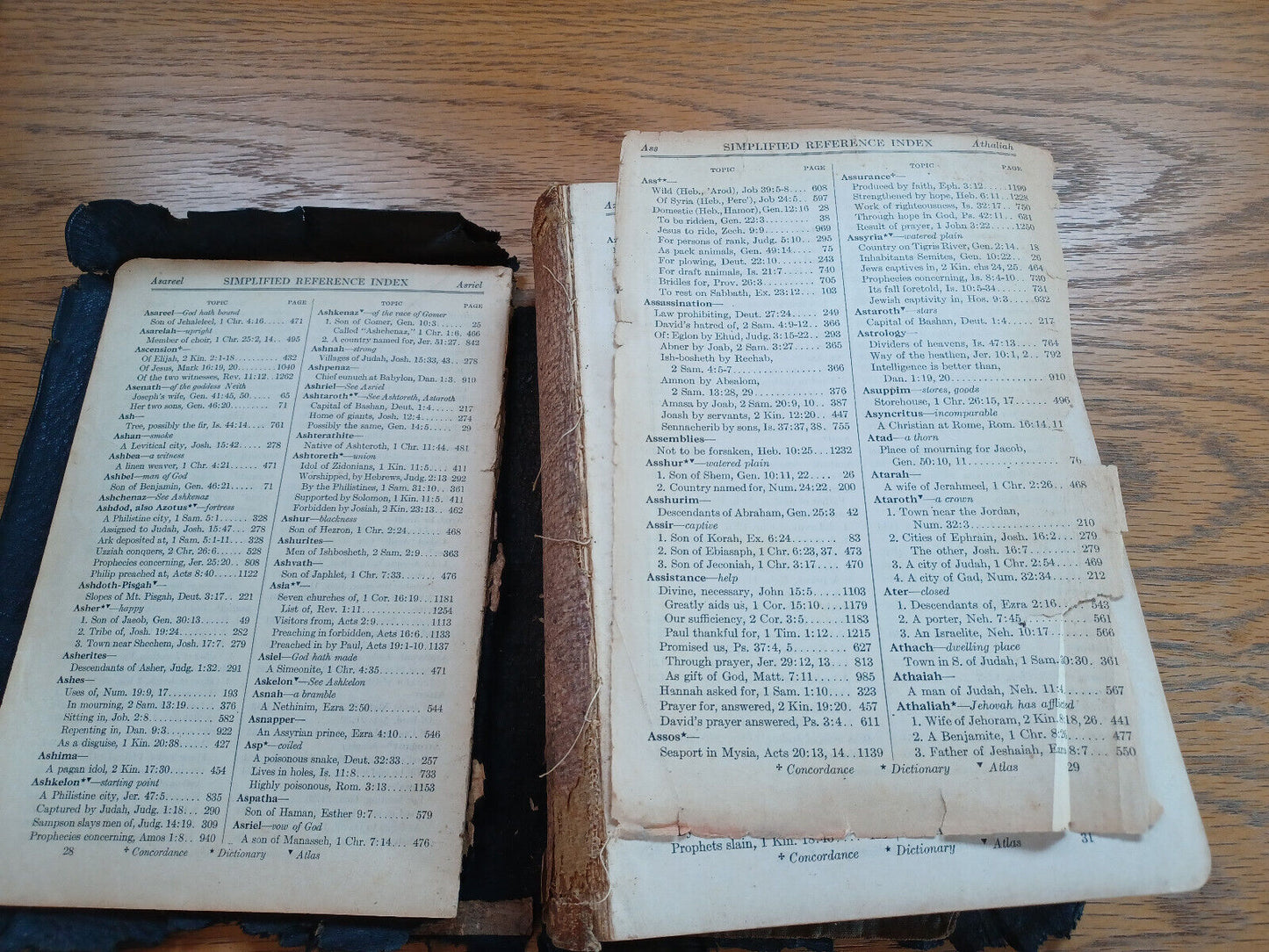 Holy Bible Master Guide Edition Red Letter 1939 Leather