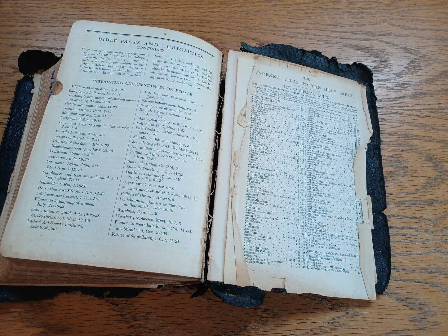 Holy Bible Master Guide Edition Red Letter 1939 Leather