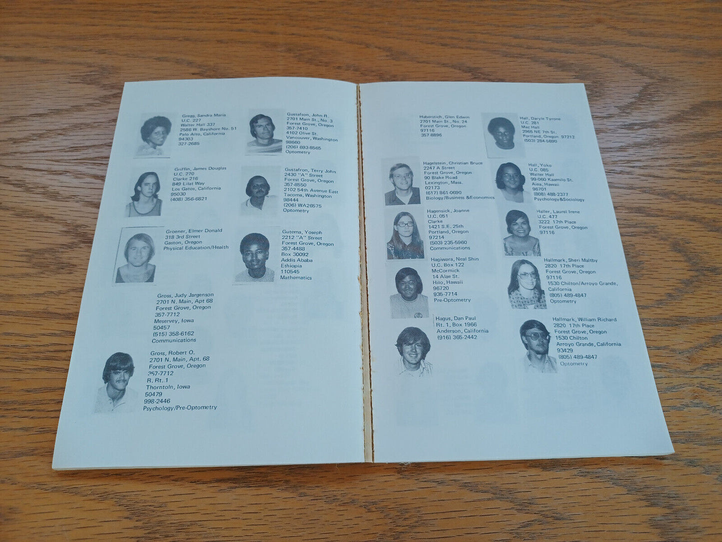 Pacific University 1973 1974 Directory