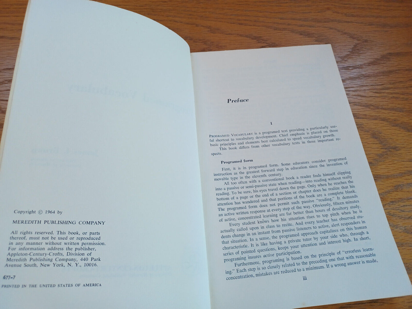 Programmed Vocabulary By James Brown 1964
