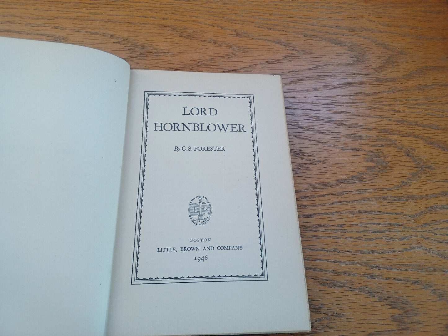 Lord Hornblower By C S Forester 1946