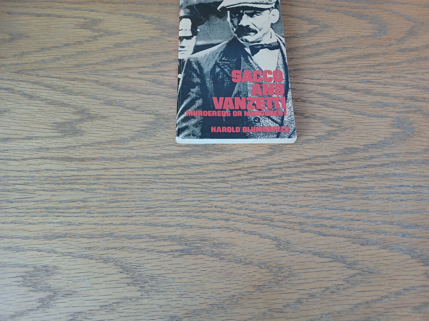 Sacco And Vanzetti Harold Blumenfeld 1972 Paperback Scholastic