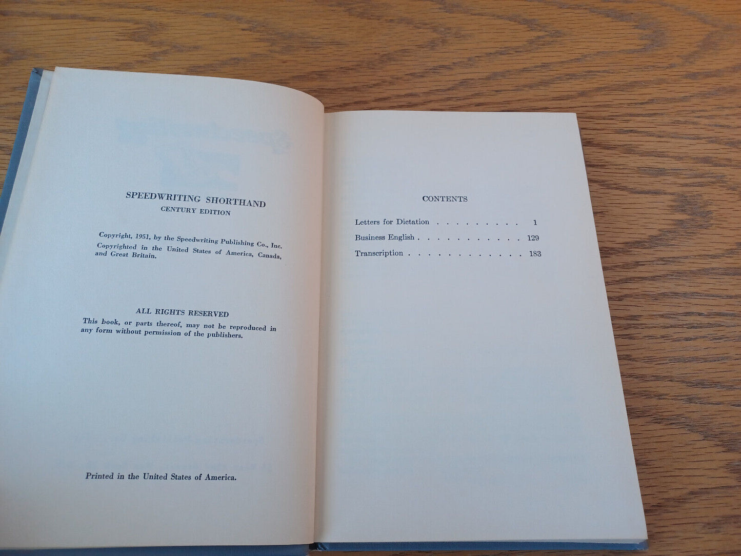 Speedwriting Shorthand 1951 Century Edition Dictation Course Speedwriting