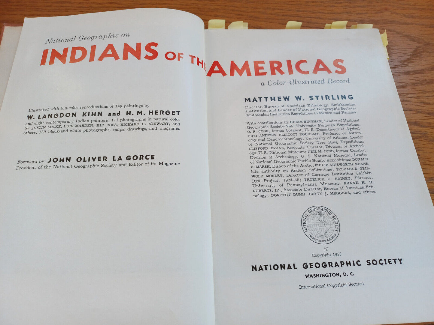 National Geographic On Indians Of The Americas By Matthew Sterling 1955