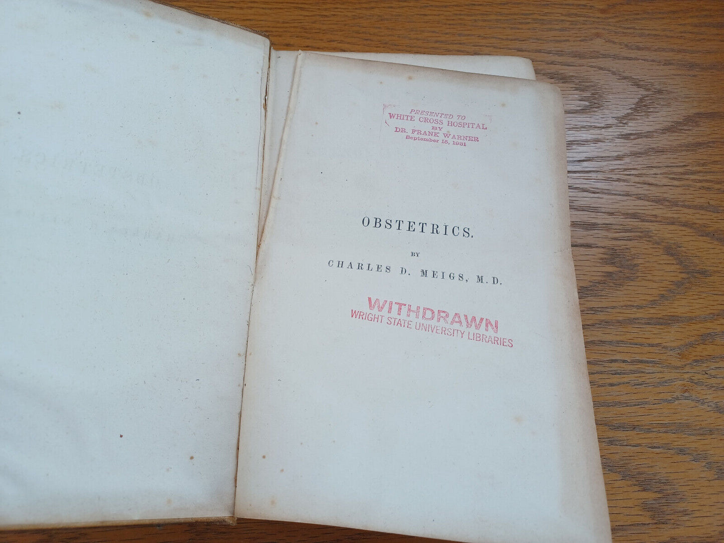 Obstetrics The Science And The Art By Charles Meigs 1849
