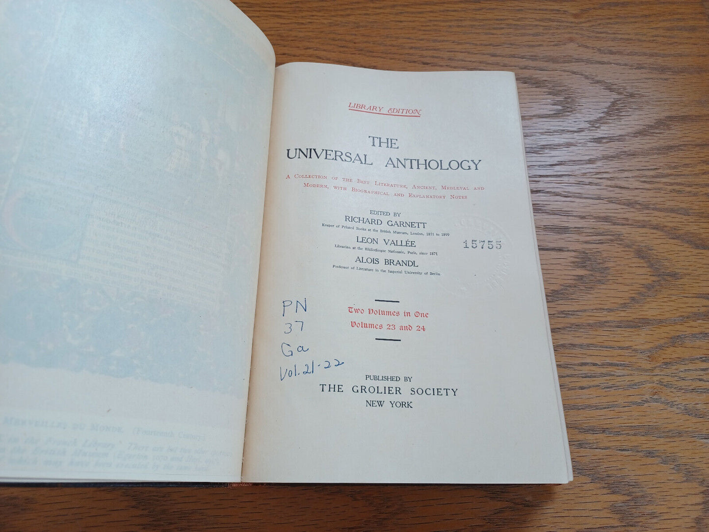 The Universal Anthology Volumes 23 And 24 By Richard Garnett 1899 Library Ed