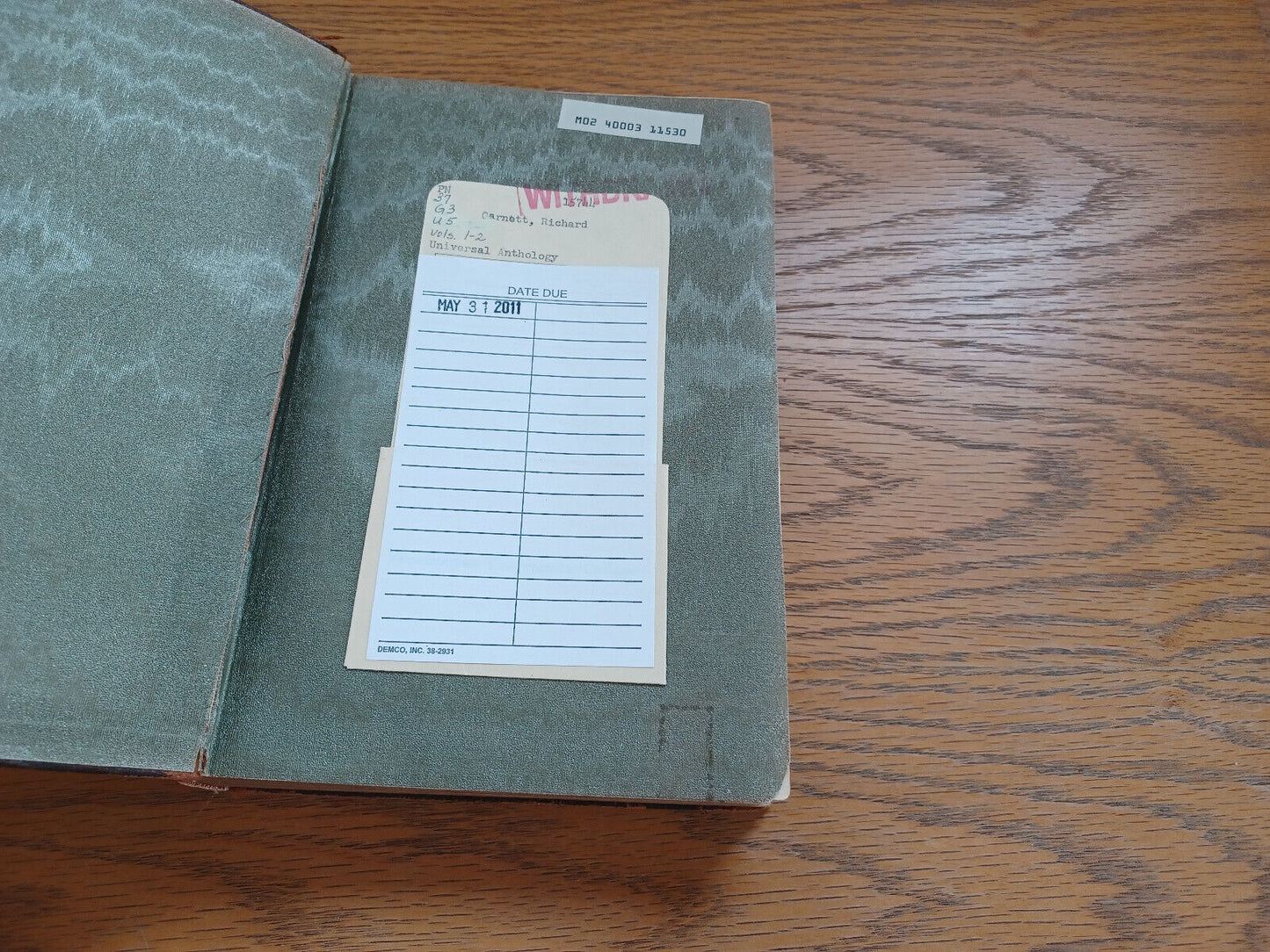 The Universal Anthology Volumes 1 And 2 By Richard Garnett 1899 Library Ed