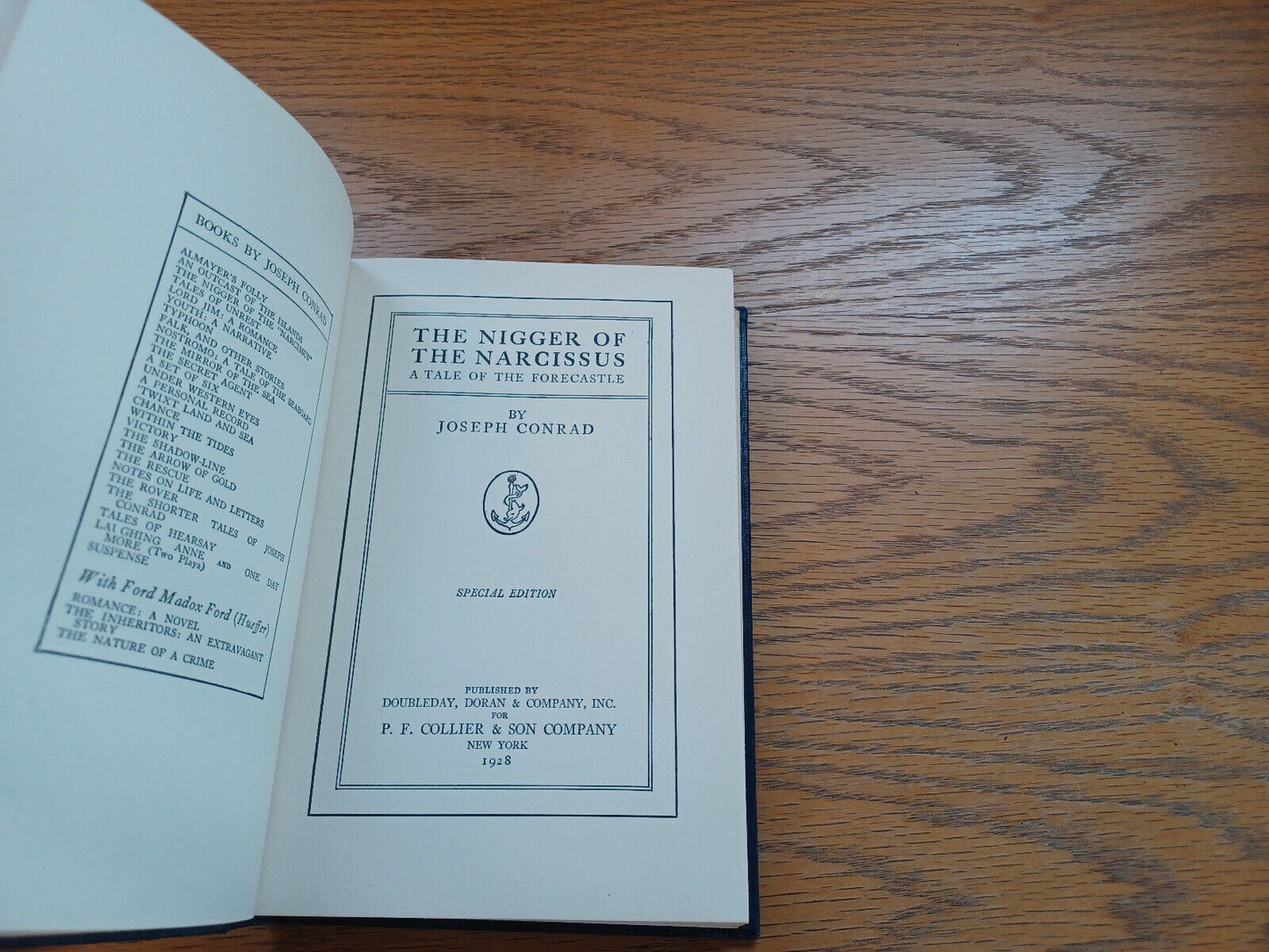 The Of The Narcissus By Joseph Conrad A Tale Of The Forecastle 1928
