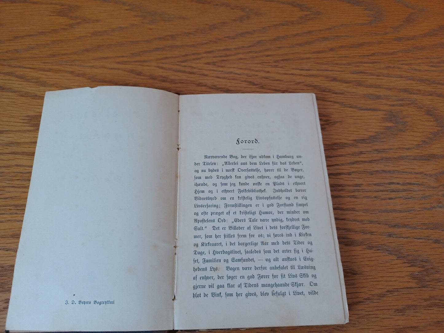 Lidt Af Hvert Af Og For Livet E Freyer 1884 F Beyers Danish Hardcover