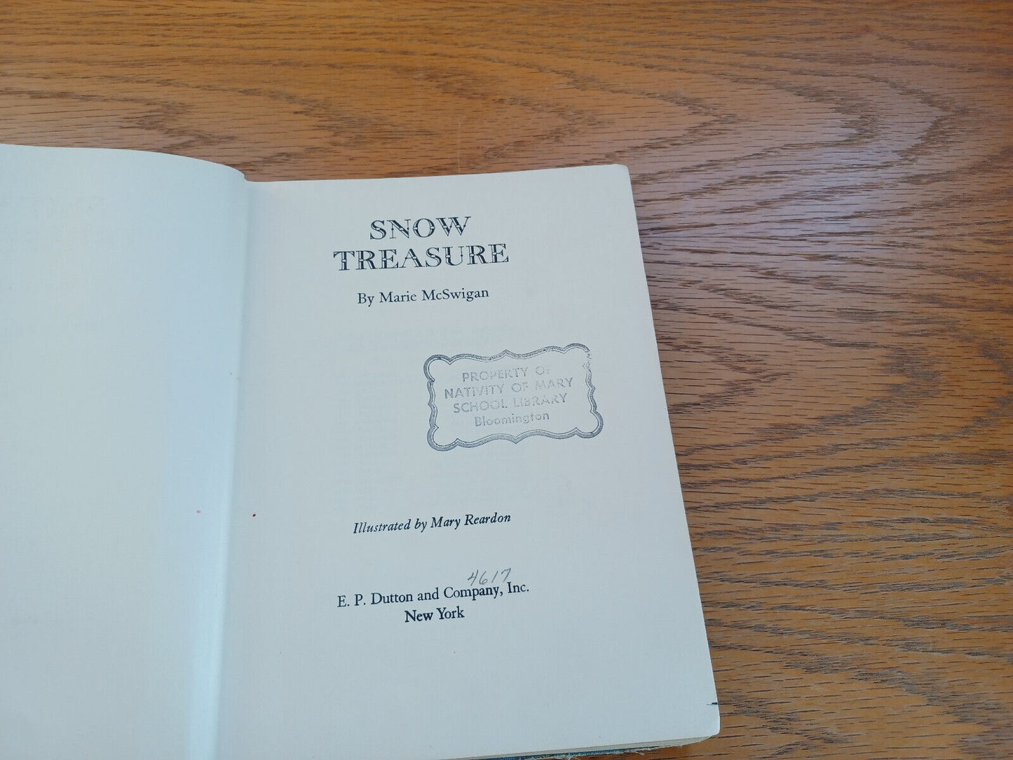 Snow Treasure By Marie Mcswigan 1962