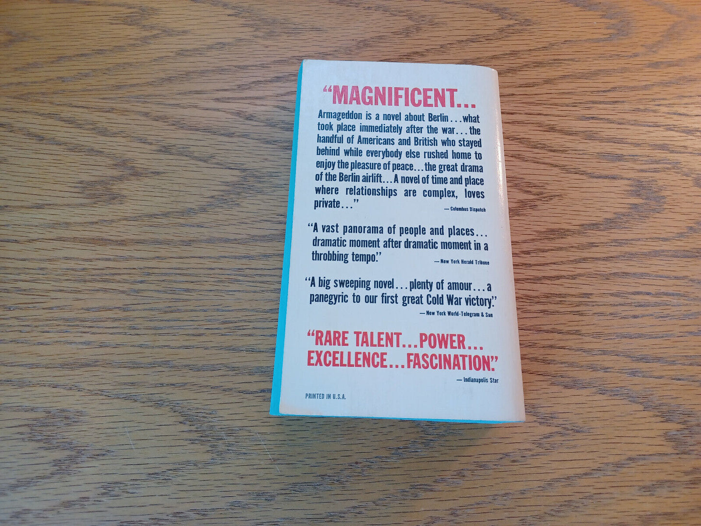 Armageddon Leon Uris 1965 Paperback Dell