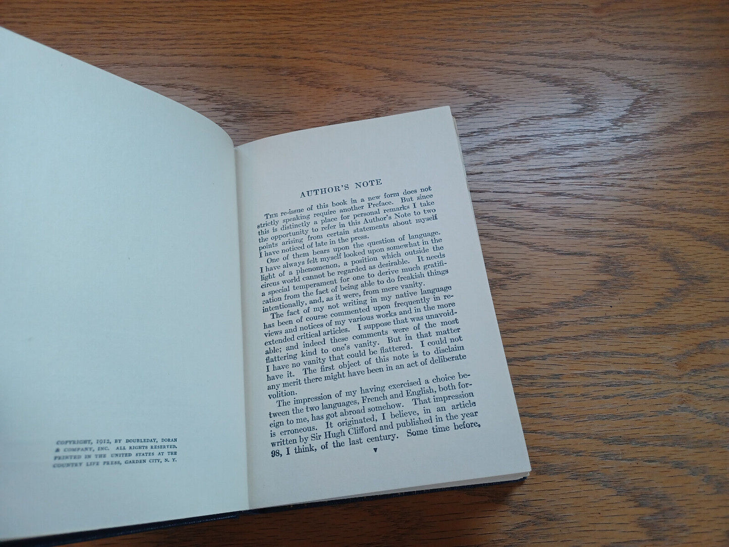 A Personal Record By Joseph Conrad 1928