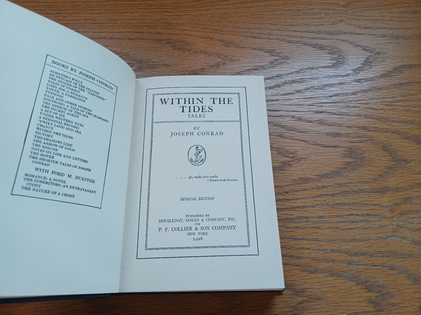 Within The Tides Tales By Joseph Conrad 1928