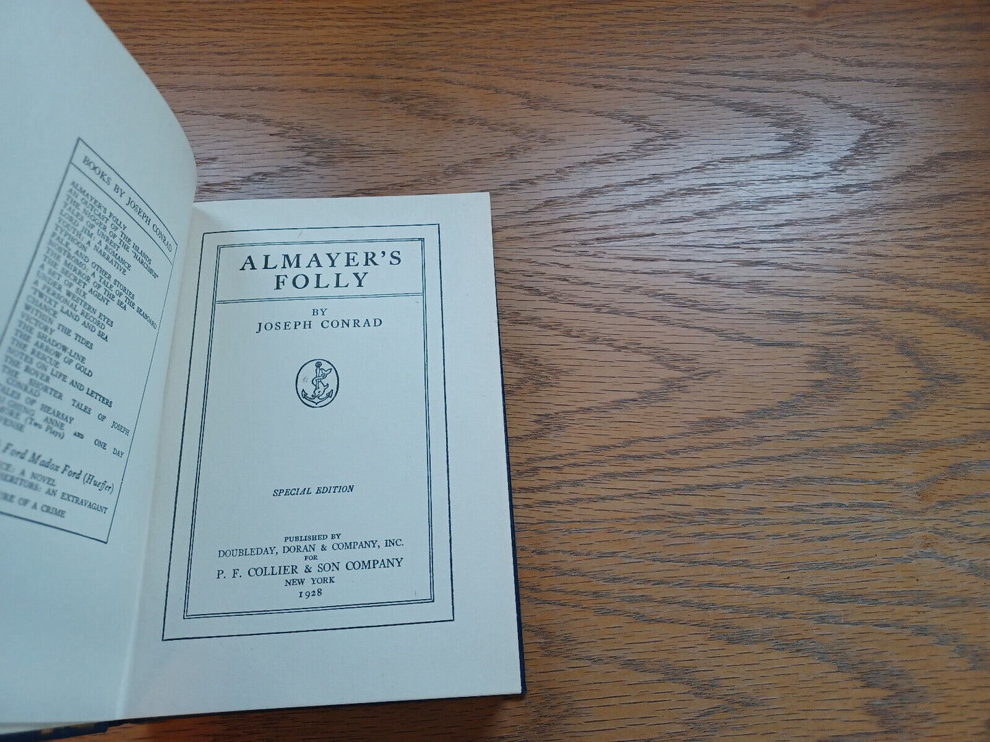 Almayers Folly By Joseph Conrad 1928