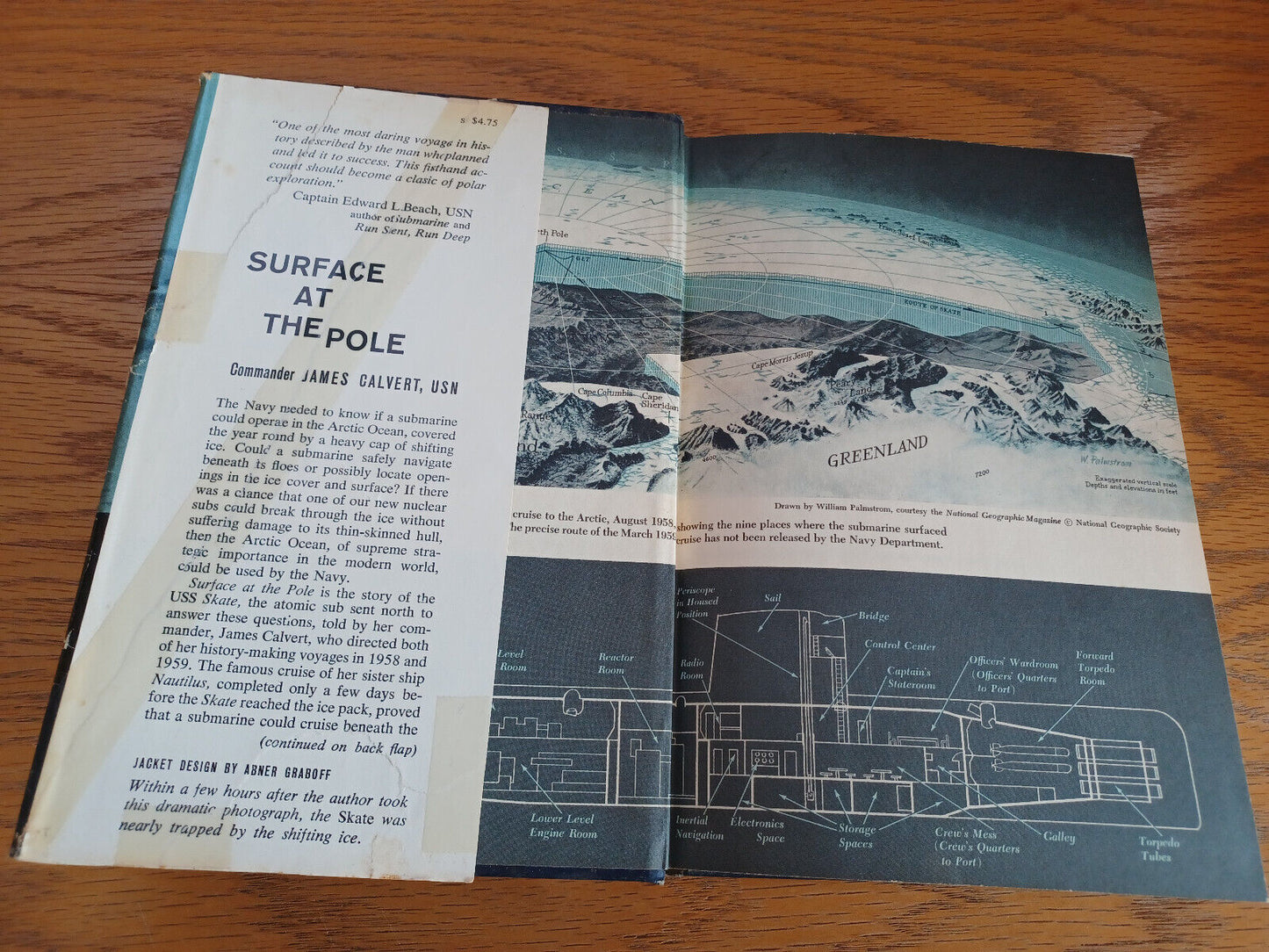 Surface at the Pole James Calvert 1960 1st Edition McGraw Hill Hardcover 2nd Pri