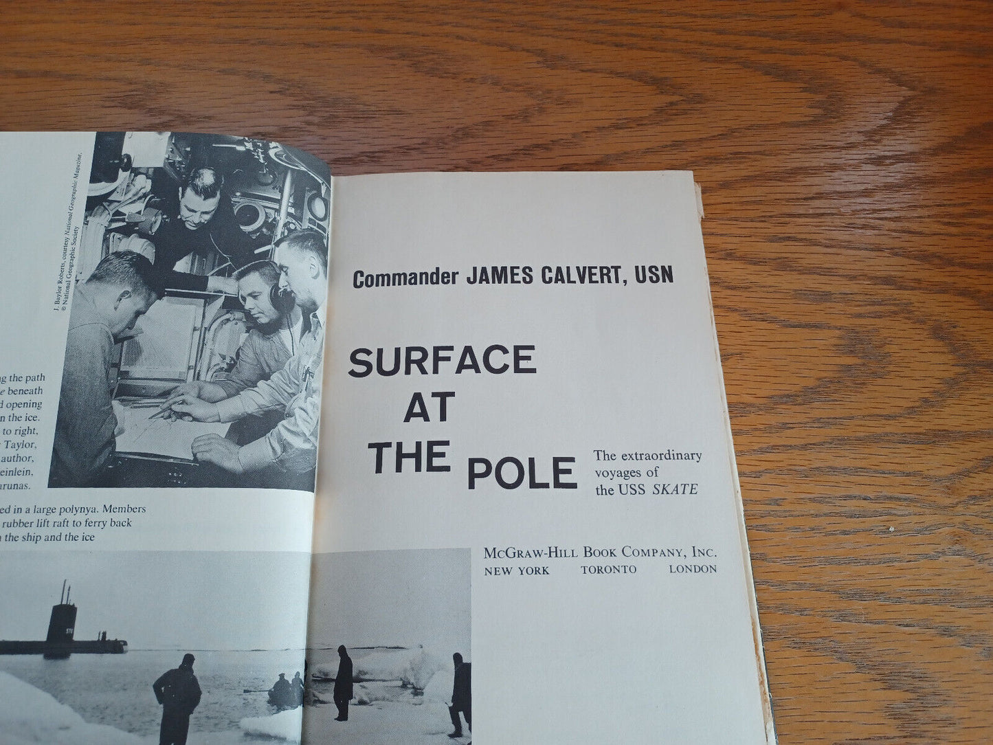 Surface at the Pole James Calvert 1960 1st Edition McGraw Hill Hardcover 2nd Pri