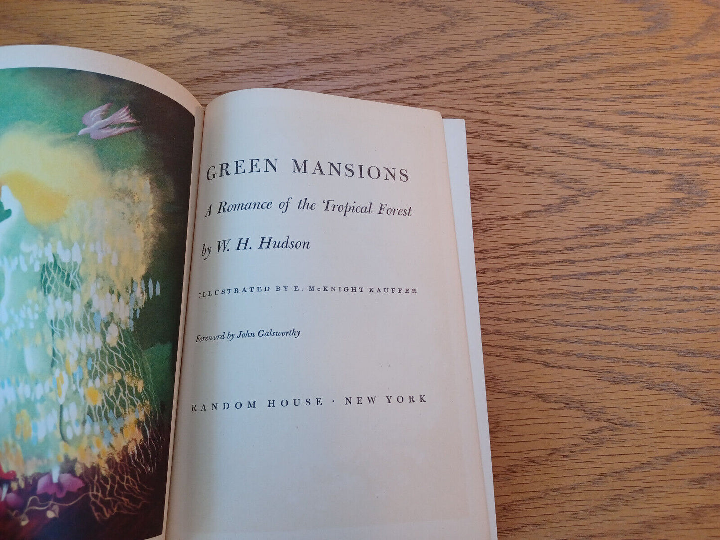 Green Mansions W H Hudson 1944 Hardcover Random House
