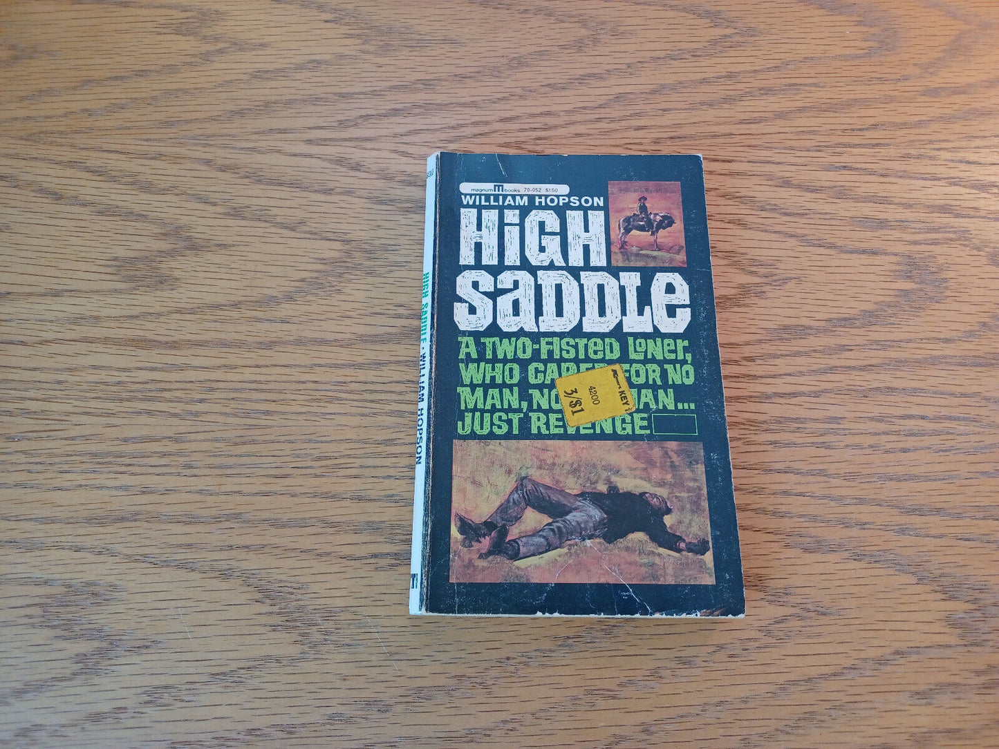 High Saddle William Hopson 1952 Paperback Prestige Books