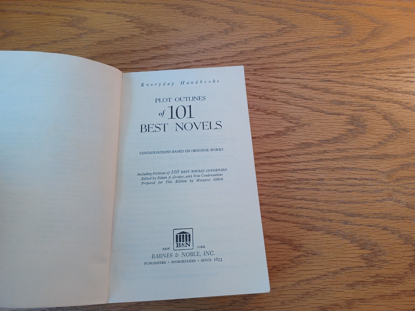 Plot Outlines Of 101 Best Novels 1967 Margaret Gillett Paperback Barnes & Noble