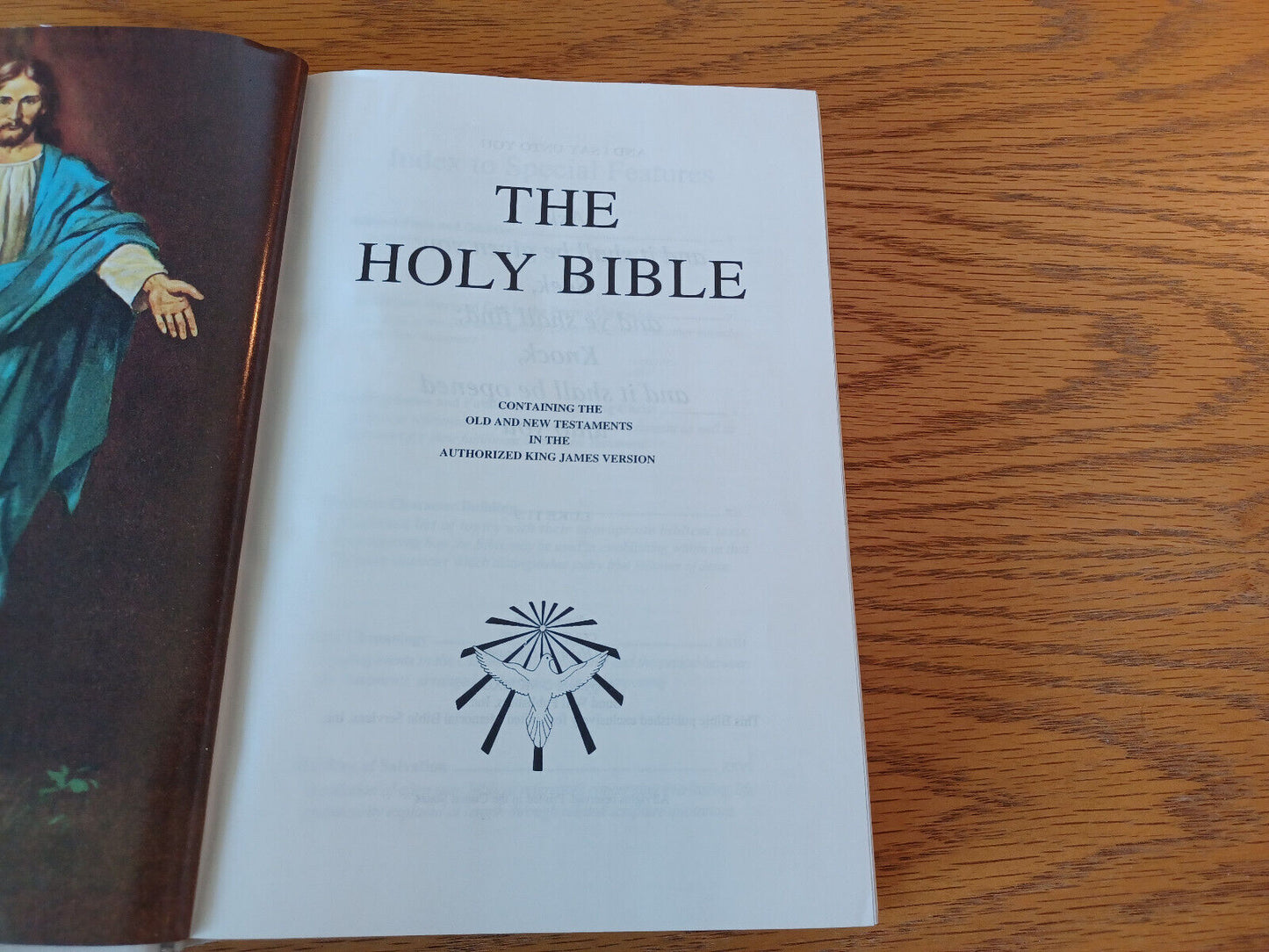 Holy Bible Dove Of Peace King James Version 1991 United