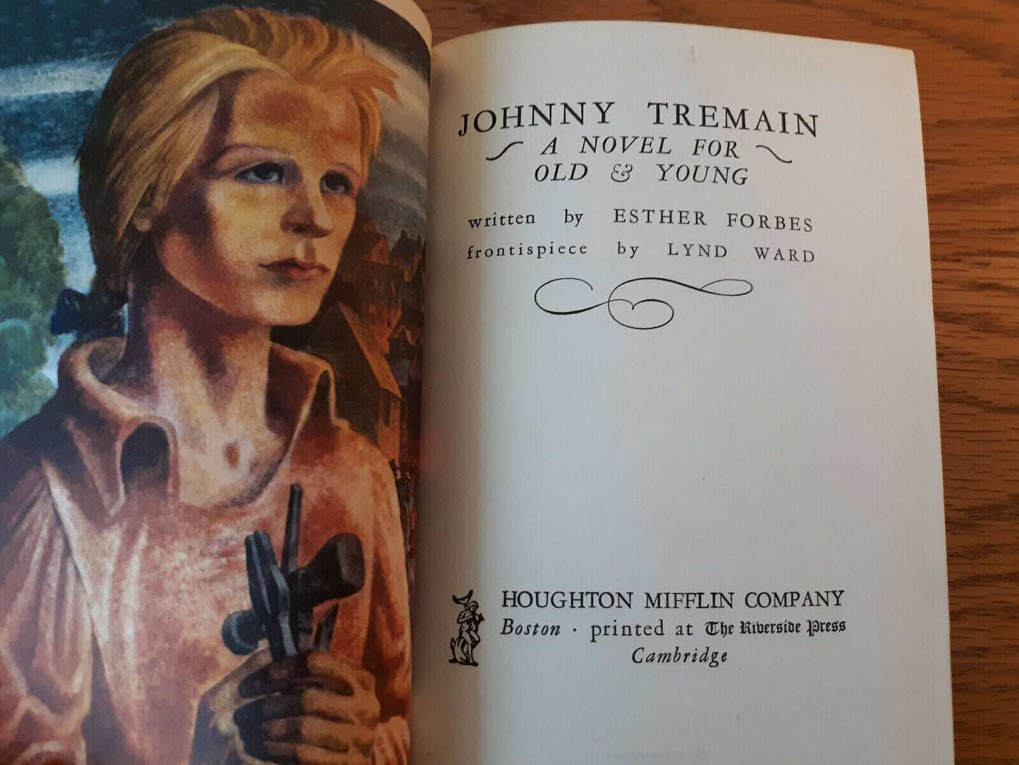 Johnny Tremain Esther Forbes 1943 Hardcover Houghton Mifflin