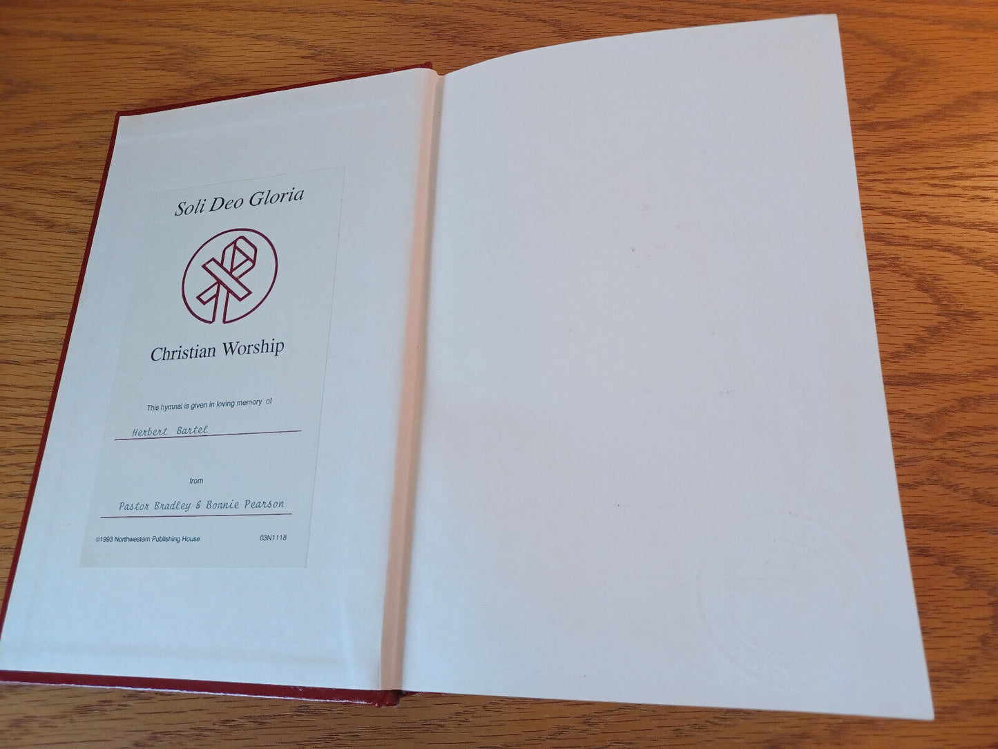 Christian Worship A Lutheran Hymnal 1993 Wisconsin Evangelical Lutheran Synod C