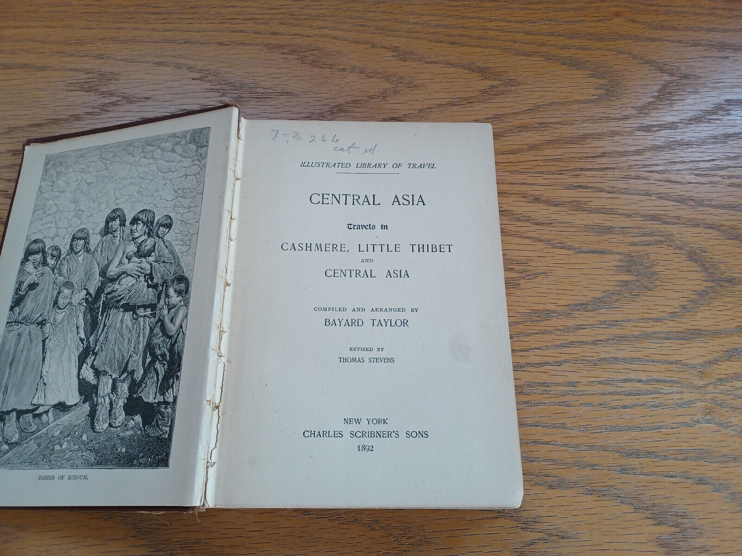 Central Asia Bayard Taylor 1892 Travels in Cashmere Little Thibet and Central As